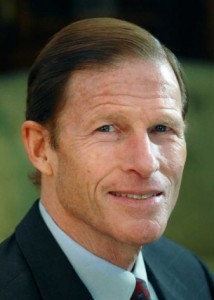 Sen. Richard Blumenthal read a story on the government shutdown in the Connecticut Post to the Senate Monday.
