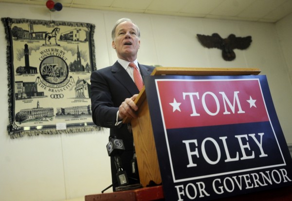 Republican Tom Foley announces his plans to run for governor in 2014 at VFW Post 201 in Waterbury, Conn. on Wednesday, January 29, 2014.
