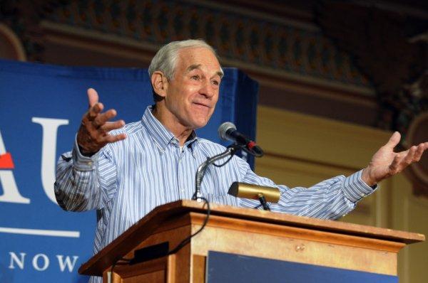 2210 x 1468~~$~~Republican presidential candidate Ron Paul, speaks at Soldier & Sailors Memorial Hall Friday night, April 20, 2012 in Oakland section of Pittsburgh, Pa. (AP Photo/Pittsburgh Post-Gazette, Bill Wade)  MAGS OUT; NO SALES; MONESSEN OUT; KITTANNING OUT; CONNELLSVILLE OUT; GREENSBURG OUT; TARENTUM OUT; NORTH HILLS NEWS RECORD OUT; BUTLER OUT
