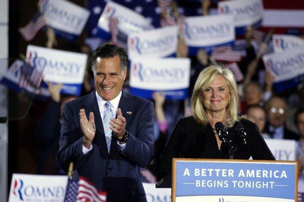 Gov. Mitt Romney and wife